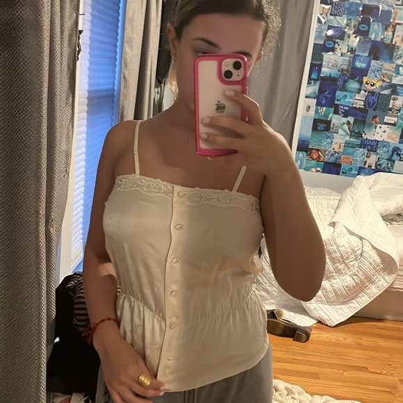 vintage dior silk tank top - Picture 3 of 8